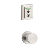 Pismo Passage Knob and 959 Fingerprint Contemporary Halo WiFi Enabled Deadbolt Combo Pack with SmartKey