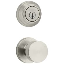 Pismo Passage Knob Set and Single Cylinder Keyed Entry Deadbolt Combo with SmartKey from the 980 Series