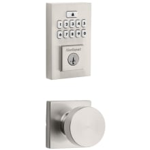 Pismo Passage Knob Set and Electronic Keyless Entry Deadbolt Combo Pack with SmartKey from the SmartCode Deadbolts Touchpad Collection