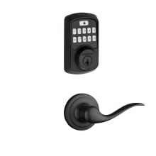 Tustin Passage Lever and 942 Aura Keypad Deadbolt Combo Pack with SmartKey and Bluetooth Technology