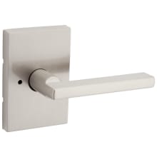 Halifax Privacy Door Lever Set with Rectangle Rose