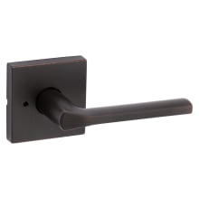 Lisbon Privacy Door Lever Set with Square Rose