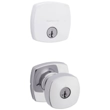 Arroyo Single Cylinder Keyed Entry Knob Set and Deadbolt Combo with SmartKey from the Midtown Collection
