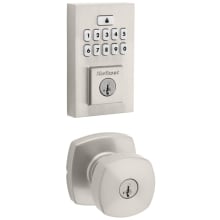 Arroyo Keyed Entry Knob Set and Electronic Keyless Entry Deadbolt Combo Pack with SmartKey from the SmartCode Deadbolts Touchpad Collection