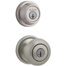 Hancock (Round Rosette) Knob and 660 Deadbolt Combo Pack with SmartKey