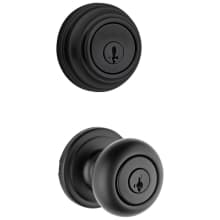 Hancock Single Cylinder Keyed Entry Knob Set and Deadbolt Combo with SmartKey from the 980 Series