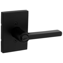 Halifax Single Cylinder Keyed Entry Door Lever Set with Rectangle Rose and SmartKey