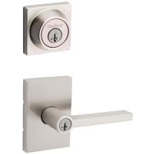 Halifax Single Cylinder Keyed Entry Lever Set and Deadbolt Combo with SmartKey from the Signature Series