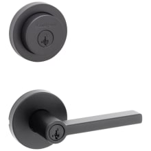 Halifax Single Cylinder Keyed Entry Lever Set and Deadbolt Combo with SmartKey from the Milan Collection