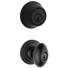 Laurel Single Cylinder Keyed Entry Knob Set and Deadbolt Combo with SmartKey from the 660 Series