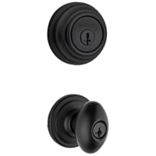 Laurel Single Cylinder Keyed Entry Knob Set and Deadbolt Combo with SmartKey from the 980 Series
