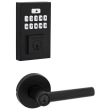 Milan Keyed Entry Lever Set and Electronic Keyless Entry Deadbolt Combo Pack with SmartKey from the SmartCode Deadbolts Touchpad Collection