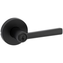 Montreal Single Cylinder Keyed Entry Door Lever Set with Round Rose