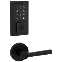 Montreal Keyed Entry Lever Set and Electronic Keyless Entry Deadbolt Combo Pack with SmartKey from the SmartCode Deadbolts Touchscreen Collection
