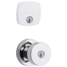 Pismo Single Cylinder Keyed Entry Knob Set and Deadbolt Combo with SmartKey from the Midtown Collection