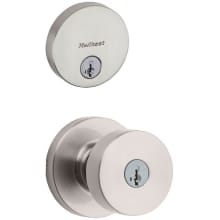 Pismo (Round Rosette) Knob and 258 Deadbolt Combo Pack with SmartKey