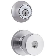 Pismo Single Cylinder Keyed Entry Knob Set and Deadbolt Combo with SmartKey from the 660 Series