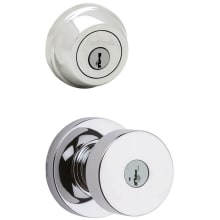 Pismo (Round Rosette) Knob and 780 Deadbolt Combo Pack with SmartKey
