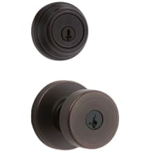 Pismo Single Cylinder Keyed Entry Knob Set and Deadbolt Combo with SmartKey from the 980 Series