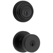 Pismo Single Cylinder Keyed Entry Knob Set and Deadbolt Combo with SmartKey from the 980 Series