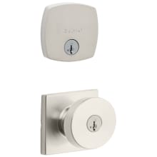 Pismo Single Cylinder Keyed Entry Knob Set and Deadbolt Combo with SmartKey from the Midtown Collection