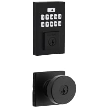 Pismo Keyed Entry Knob Set and Electronic Keyless Entry Deadbolt Combo Pack with SmartKey from the SmartCode Deadbolts Touchpad Collection