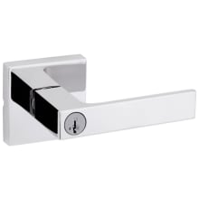 Singapore Single Cylinder Keyed Entry Door Lever Set with Square Rose and SmartKey