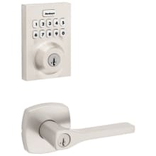 Tripoli Single Cylinder Keyed Entry Lever Set and Electronic Keyless Entry Deadbolt Combo Pack with SmartKey from the Home Connect Collection