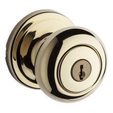 Signature Series Single Cylinder Keyed Entry Door Knob Set with Round Rose