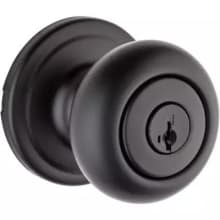 Vestibule Function Hancock Single Cylinder Keyed Entry Knobset with Interior Knob Always Free with SmartKey
