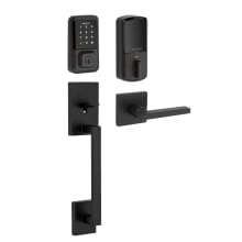 San Clemente Sectional Electronic Keyless Entry Handleset with Halifax Interior Lever and SmartKey