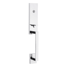 Vancouver Single Cylinder Keyed Entry One Piece Exterior Handleset with SmartKey Technology