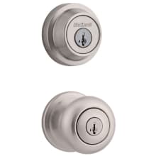 Juno Single Cylinder Keyed Entry Knob Set and Deadbolt Combo with SmartKey from the Contemporary Collection
