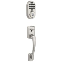 Prescott Sectional Electronic Keyless Entry Handleset with Tustin Interior Lever and SmartKey