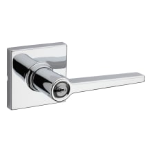 Safe Lock by Kwikset Daylon Single Cylinder Keyed Entry Door Lever Set with Square Rose