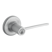 Ladera Keyed Entry Single Cylinder Door Lever Set with SmartKey Technology from the Signature Series