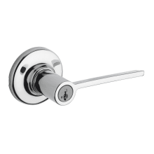 Ladera Keyed Entry Single Cylinder Door Lever Set with SmartKey Technology from the Signature Series