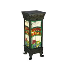 Poker Game Room Tiffany Single Light Up Lighting Floor Lamp from the Texas Hold'Em Collection