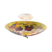 Kids / Youth 3 Light Up Lighting Flushmount Ceiling Fixture with Noah's Ark Design from the Kidshine Collection