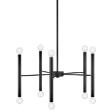 Millie 10 Light 24" Wide Abstract Chandelier