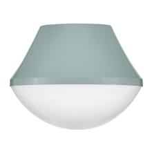 Haddie 11" Wide Flush Mount Bowl Ceiling Fixture with Case Opal Glass Shade