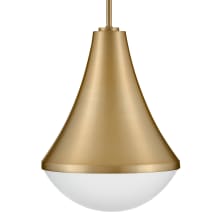 Haddie 11" Wide Pendant with Case Opal Glass Shade