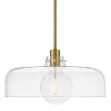Maisie 15" Wide Pendant with Clear Glass Shade