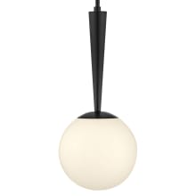 Izzy 10" Wide Mini Pendant with Case Opal Glass Shade
