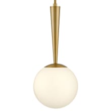 Izzy 10" Wide Mini Pendant with Case Opal Glass Shade