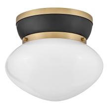 Lucy 12" Wide Flush Mount Bowl Ceiling Fixture with Cased Opal Shade