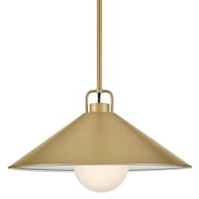 Milo 1 Light 16" Wide Pendant with Metal Shade