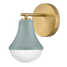 Haddie 9" Tall Bathroom Sconce with Case Opal Glass Shade