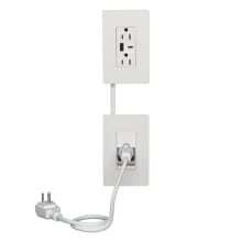 radiant In-Wall 15 Ampere Outlet Relocation Kit with USB Charging