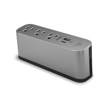 Wiremold ModPower 3-Outlet Middle Unit On Surface Power Strip with USB-A and USB-C Ports - 36" Long Cord